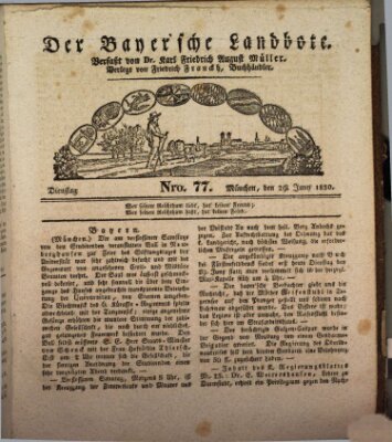 Der Bayerische Landbote Dienstag 29. Juni 1830