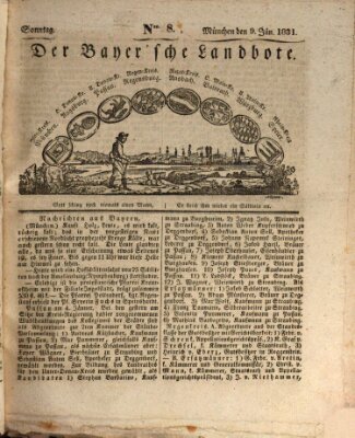 Der Bayerische Landbote Sonntag 9. Januar 1831