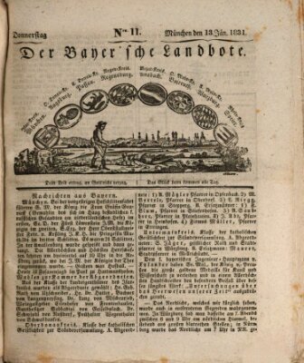 Der Bayerische Landbote Donnerstag 13. Januar 1831