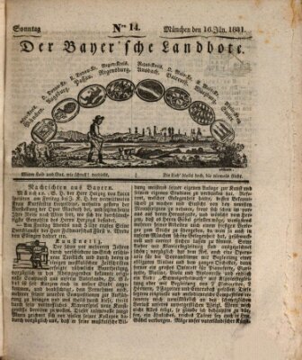 Der Bayerische Landbote Sonntag 16. Januar 1831