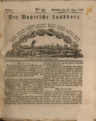 Der Bayerische Landbote Freitag 28. Januar 1831