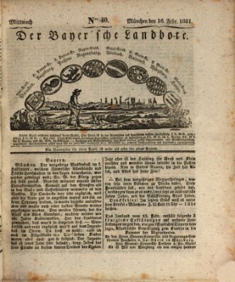 Der Bayerische Landbote Mittwoch 16. Februar 1831