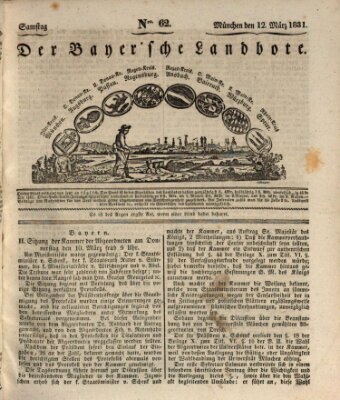 Der Bayerische Landbote Samstag 12. März 1831