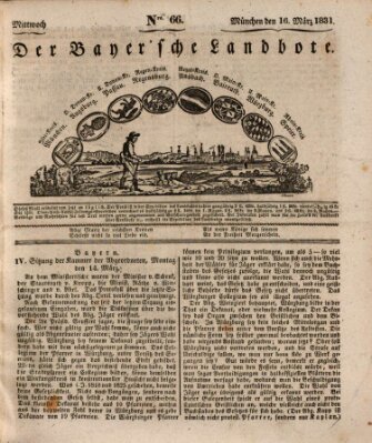 Der Bayerische Landbote Mittwoch 16. März 1831