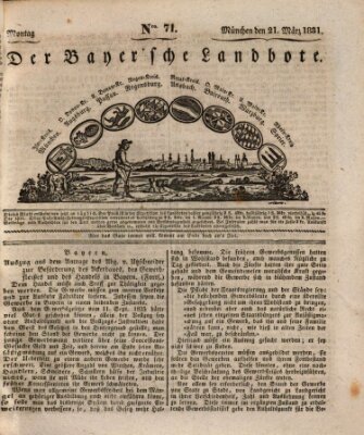 Der Bayerische Landbote Montag 21. März 1831