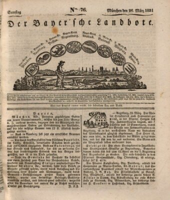 Der Bayerische Landbote Samstag 26. März 1831