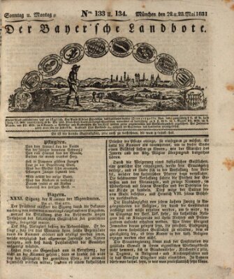 Der Bayerische Landbote Sonntag 22. Mai 1831