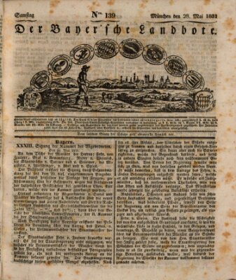 Der Bayerische Landbote Samstag 28. Mai 1831