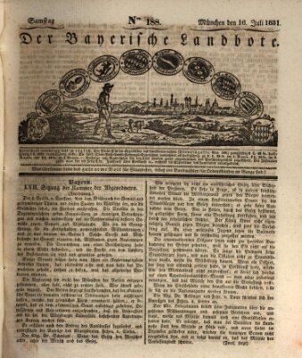 Der Bayerische Landbote Samstag 16. Juli 1831