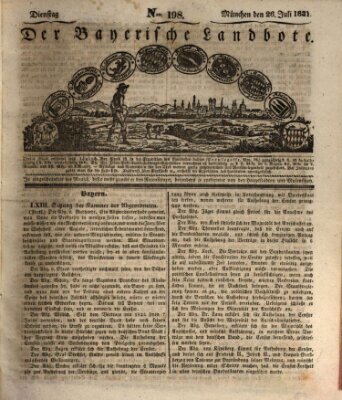 Der Bayerische Landbote Dienstag 26. Juli 1831