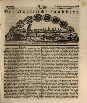 Der Bayerische Landbote Samstag 20. August 1831