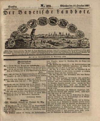 Der Bayerische Landbote Samstag 15. Oktober 1831