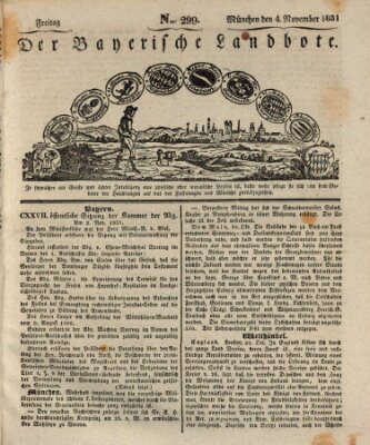 Der Bayerische Landbote Freitag 4. November 1831