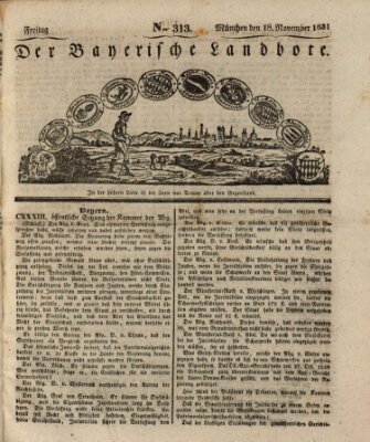 Der Bayerische Landbote Freitag 18. November 1831