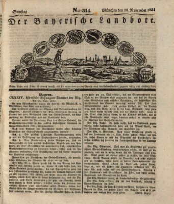 Der Bayerische Landbote Samstag 19. November 1831