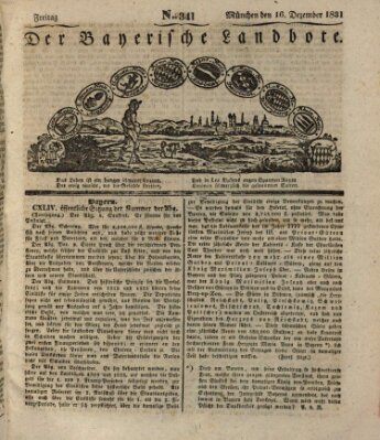 Der Bayerische Landbote Freitag 16. Dezember 1831