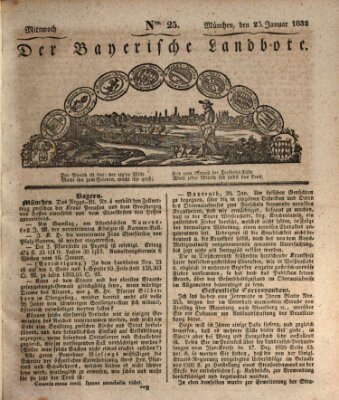 Der Bayerische Landbote Mittwoch 25. Januar 1832