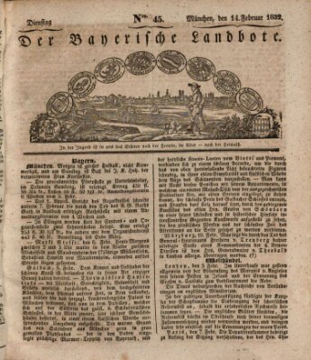 Der Bayerische Landbote Dienstag 14. Februar 1832