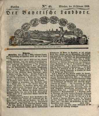 Der Bayerische Landbote Samstag 18. Februar 1832