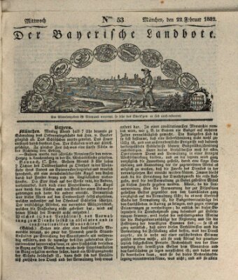 Der Bayerische Landbote Mittwoch 22. Februar 1832