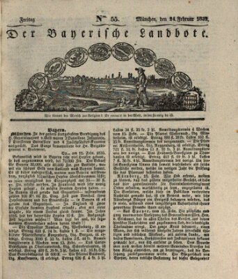 Der Bayerische Landbote Freitag 24. Februar 1832