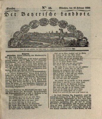 Der Bayerische Landbote Samstag 25. Februar 1832