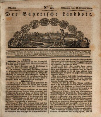 Der Bayerische Landbote Montag 27. Februar 1832