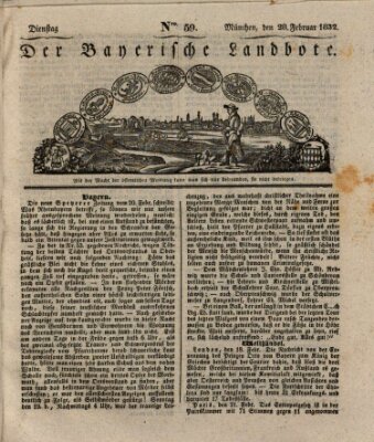 Der Bayerische Landbote Dienstag 28. Februar 1832