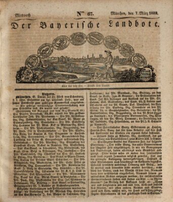 Der Bayerische Landbote Mittwoch 7. März 1832