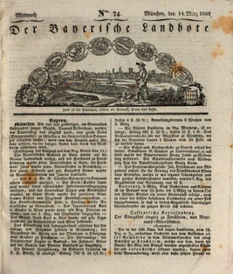 Der Bayerische Landbote Mittwoch 14. März 1832