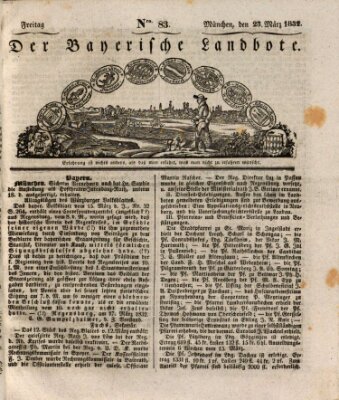 Der Bayerische Landbote Freitag 23. März 1832