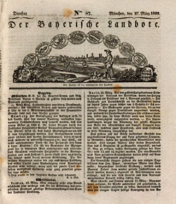 Der Bayerische Landbote Dienstag 27. März 1832