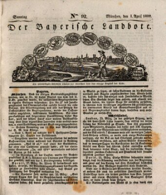 Der Bayerische Landbote Sonntag 1. April 1832