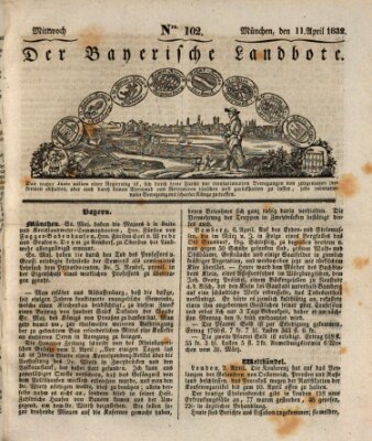 Der Bayerische Landbote Mittwoch 11. April 1832