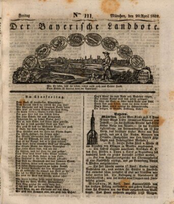 Der Bayerische Landbote Freitag 20. April 1832