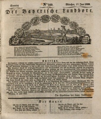 Der Bayerische Landbote Sonntag 17. Juni 1832