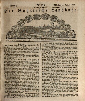 Der Bayerische Landbote Sonntag 5. August 1832