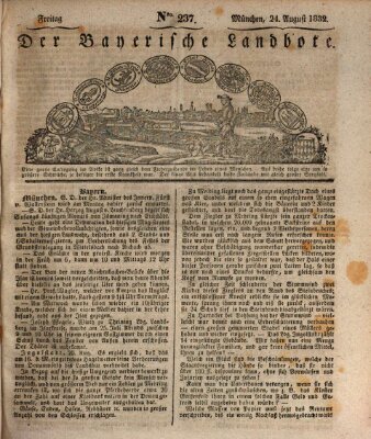 Der Bayerische Landbote Freitag 24. August 1832