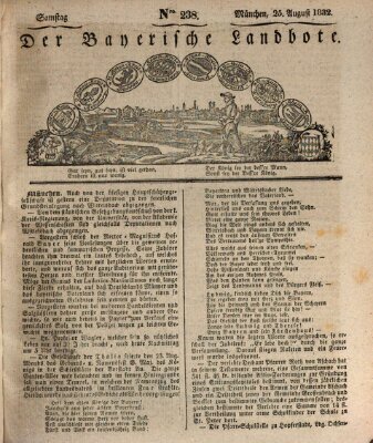 Der Bayerische Landbote Samstag 25. August 1832