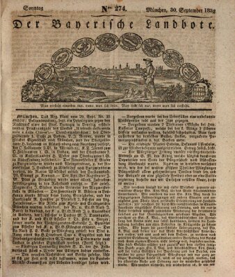 Der Bayerische Landbote Sonntag 30. September 1832