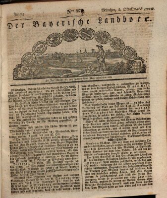 Der Bayerische Landbote Freitag 5. Oktober 1832