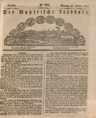 Der Bayerische Landbote Samstag 27. Oktober 1832