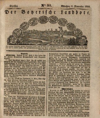 Der Bayerische Landbote Dienstag 6. November 1832