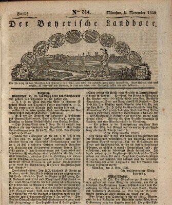 Der Bayerische Landbote Freitag 9. November 1832