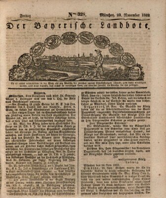 Der Bayerische Landbote Freitag 23. November 1832