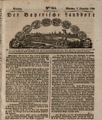 Der Bayerische Landbote Sonntag 9. Dezember 1832