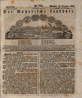 Der Bayerische Landbote Donnerstag 13. Dezember 1832