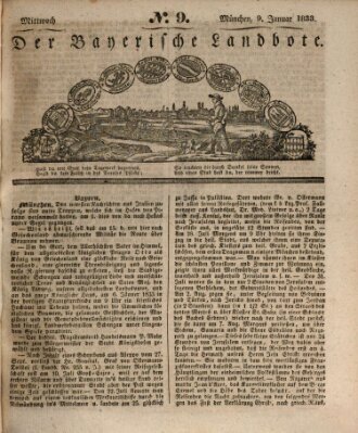 Der Bayerische Landbote Mittwoch 9. Januar 1833