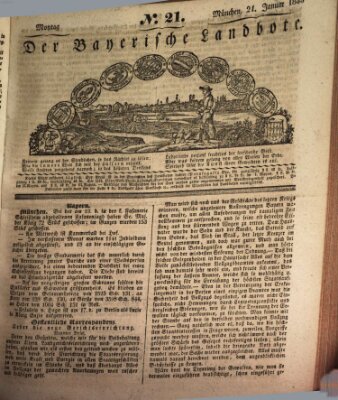 Der Bayerische Landbote Montag 21. Januar 1833