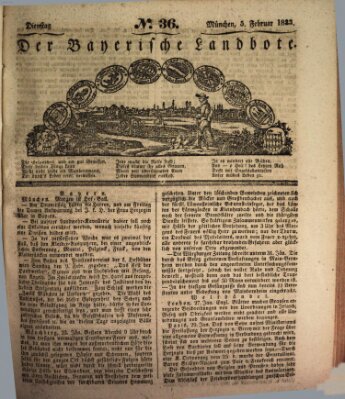 Der Bayerische Landbote Dienstag 5. Februar 1833